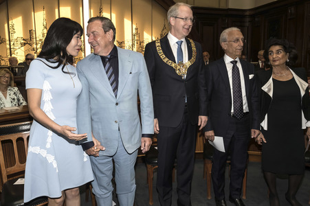 Empfang zum 75. Geburtstag von Gehard Schröder in Hannover