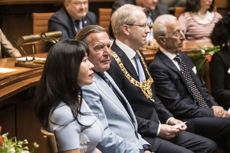 Empfang zum 75. Geburtstag von Gehard Schröder in Hannover
