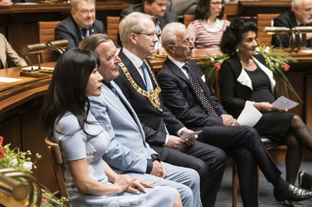 Empfang zum 75. Geburtstag von Gehard Schröder in Hannover