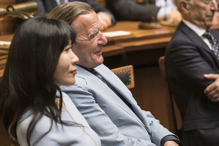 Empfang zum 75. Geburtstag von Gehard Schröder in Hannover