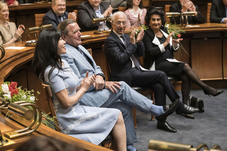 Empfang zum 75. Geburtstag von Gehard Schröder in Hannover