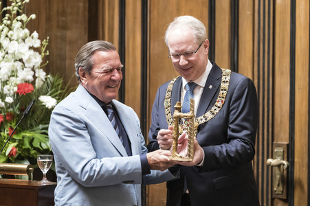 Empfang zum 75. Geburtstag von Gehard Schröder in Hannover