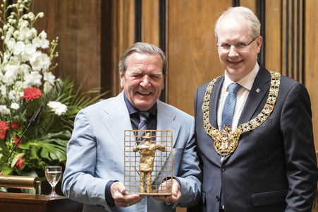 Empfang zum 75. Geburtstag von Gehard Schröder in Hannover
