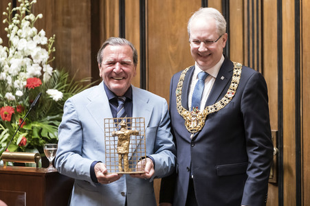 Empfang zum 75. Geburtstag von Gehard Schröder in Hannover