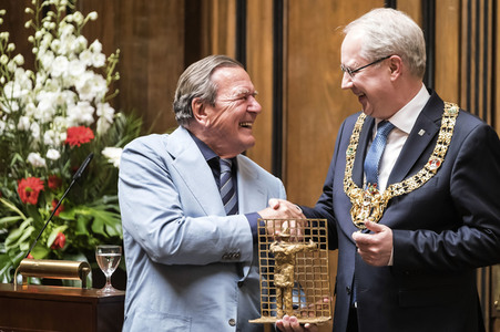 Empfang zum 75. Geburtstag von Gehard Schröder in Hannover