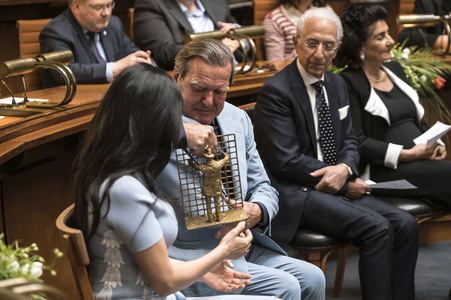 Empfang zum 75. Geburtstag von Gehard Schröder in Hannover