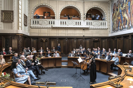 Empfang zum 75. Geburtstag von Gehard Schröder in Hannover