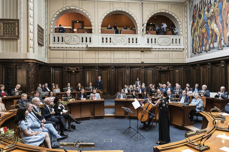 Empfang zum 75. Geburtstag von Gehard Schröder in Hannover