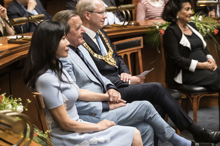Empfang zum 75. Geburtstag von Gehard Schröder in Hannover