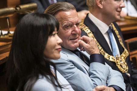 Empfang zum 75. Geburtstag von Gehard Schröder in Hannover