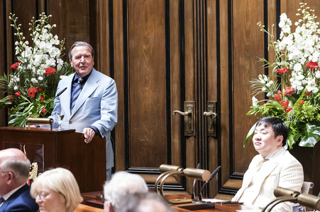 Empfang zum 75. Geburtstag von Gehard Schröder in Hannover