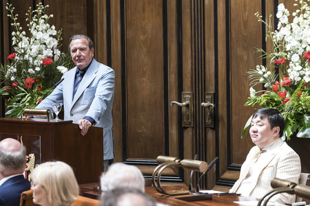 Empfang zum 75. Geburtstag von Gehard Schröder in Hannover