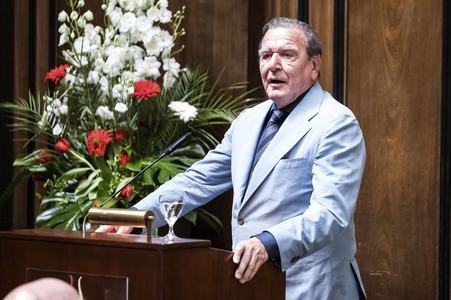 Empfang zum 75. Geburtstag von Gehard Schröder in Hannover