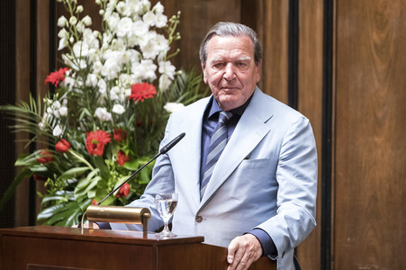 Empfang zum 75. Geburtstag von Gehard Schröder in Hannover