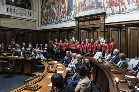 Empfang zum 75. Geburtstag von Gehard Schröder in Hannover