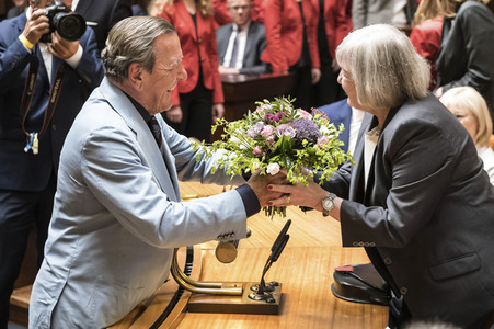 Empfang zum 75. Geburtstag von Gehard Schröder in Hannover