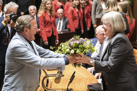 Empfang zum 75. Geburtstag von Gehard Schröder in Hannover