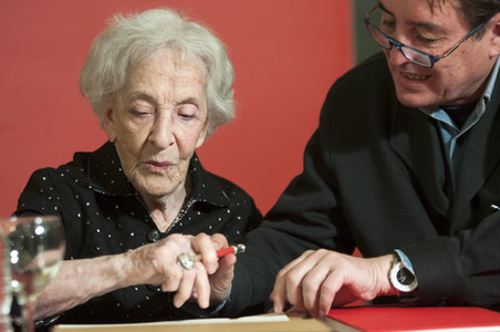 Ida Vitale im Instituto Cervantes in Madrid