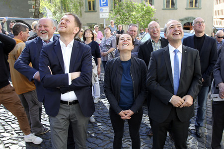 Enthüllung der Graffiti-Kunstwerke von MadC in Görlitz