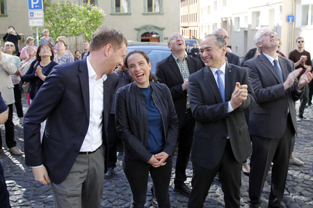 Enthüllung der Graffiti-Kunstwerke von MadC in Görlitz