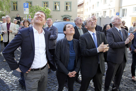 Enthüllung der Graffiti-Kunstwerke von MadC in Görlitz