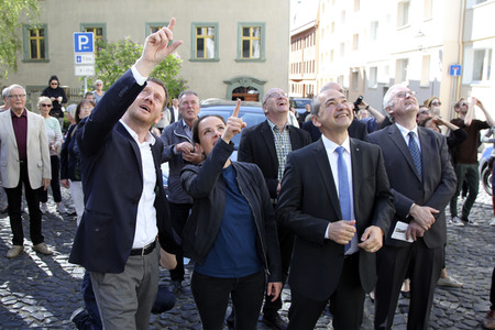 Enthüllung der Graffiti-Kunstwerke von MadC in Görlitz