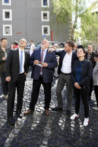 Enthüllung der Graffiti-Kunstwerke von MadC in Görlitz