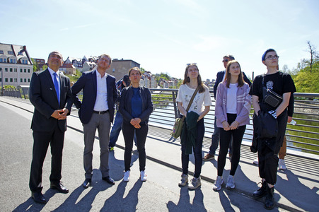 Enthüllung der Graffiti-Kunstwerke von MadC in Görlitz