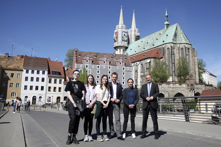 Enthüllung der Graffiti-Kunstwerke von MadC in Görlitz
