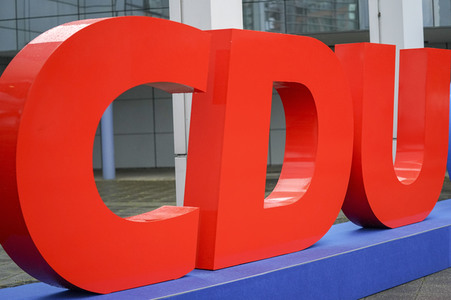 Europawahlkampf-Auftakt von CDU und CSU in Münster