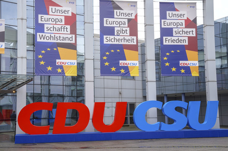 Europawahlkampf-Auftakt von CDU und CSU in Münster