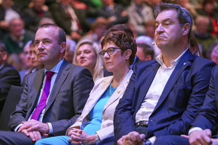 Europawahlkampf-Auftakt von CDU und CSU in Münster