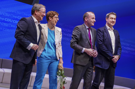 Europawahlkampf-Auftakt von CDU und CSU in Münster