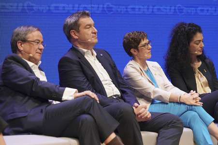 Europawahlkampf-Auftakt von CDU und CSU in Münster