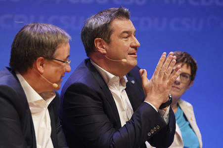 Europawahlkampf-Auftakt von CDU und CSU in Münster