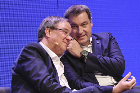 Europawahlkampf-Auftakt von CDU und CSU in Münster