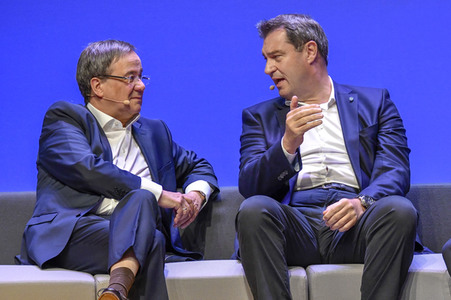 Europawahlkampf-Auftakt von CDU und CSU in Münster