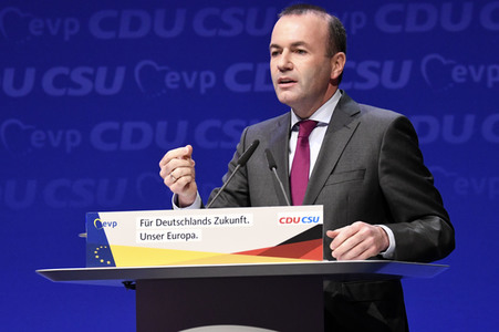 Europawahlkampf-Auftakt von CDU und CSU in Münster
