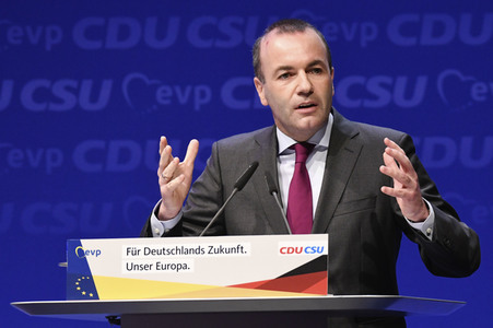 Europawahlkampf-Auftakt von CDU und CSU in Münster