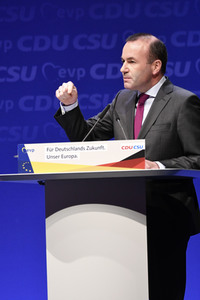 Europawahlkampf-Auftakt von CDU und CSU in Münster