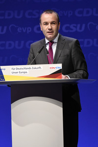 Europawahlkampf-Auftakt von CDU und CSU in Münster