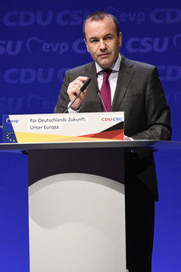 Europawahlkampf-Auftakt von CDU und CSU in Münster