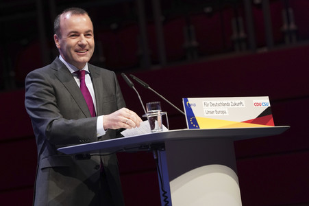 Europawahlkampf-Auftakt von CDU und CSU in Münster