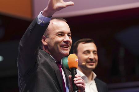 Europawahlkampf-Auftakt von CDU und CSU in Münster