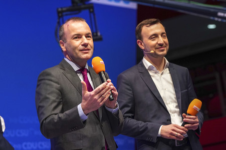 Europawahlkampf-Auftakt von CDU und CSU in Münster