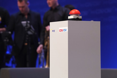 Europawahlkampf-Auftakt von CDU und CSU in Münster