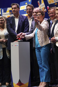 Europawahlkampf-Auftakt von CDU und CSU in Münster