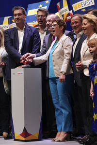 Europawahlkampf-Auftakt von CDU und CSU in Münster