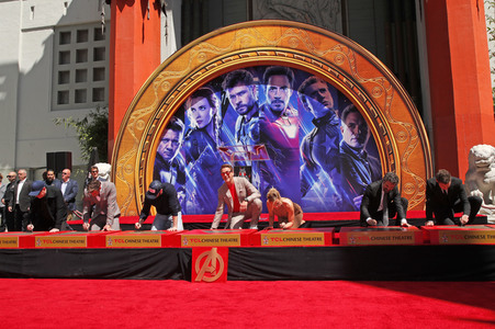 Hand and Footprint Ceremony mit den 'Avengers: Endgame'-Darstellern in Los Angeles