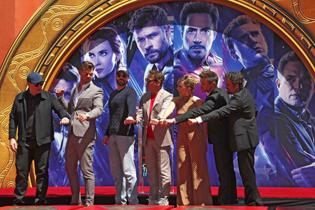 Hand and Footprint Ceremony mit den 'Avengers: Endgame'-Darstellern in Los Angeles